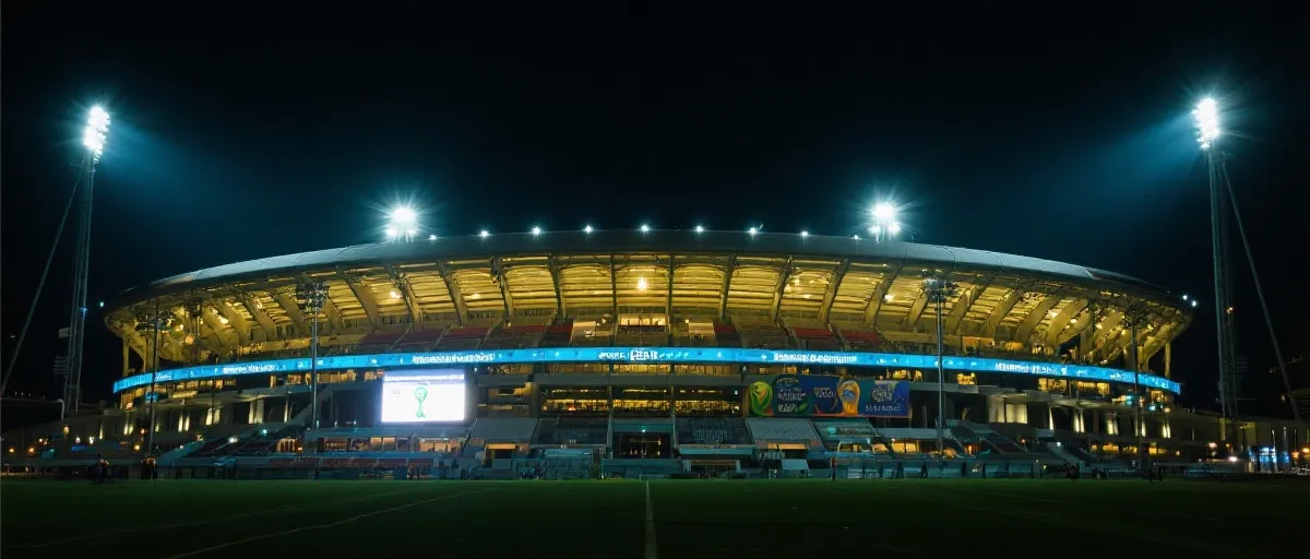 世界杯赛场夜景